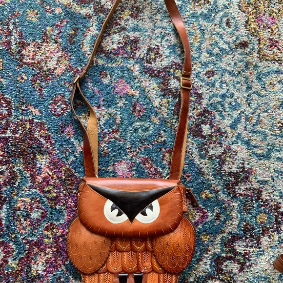 Owl Leather Purse - Picture 2 of 5
